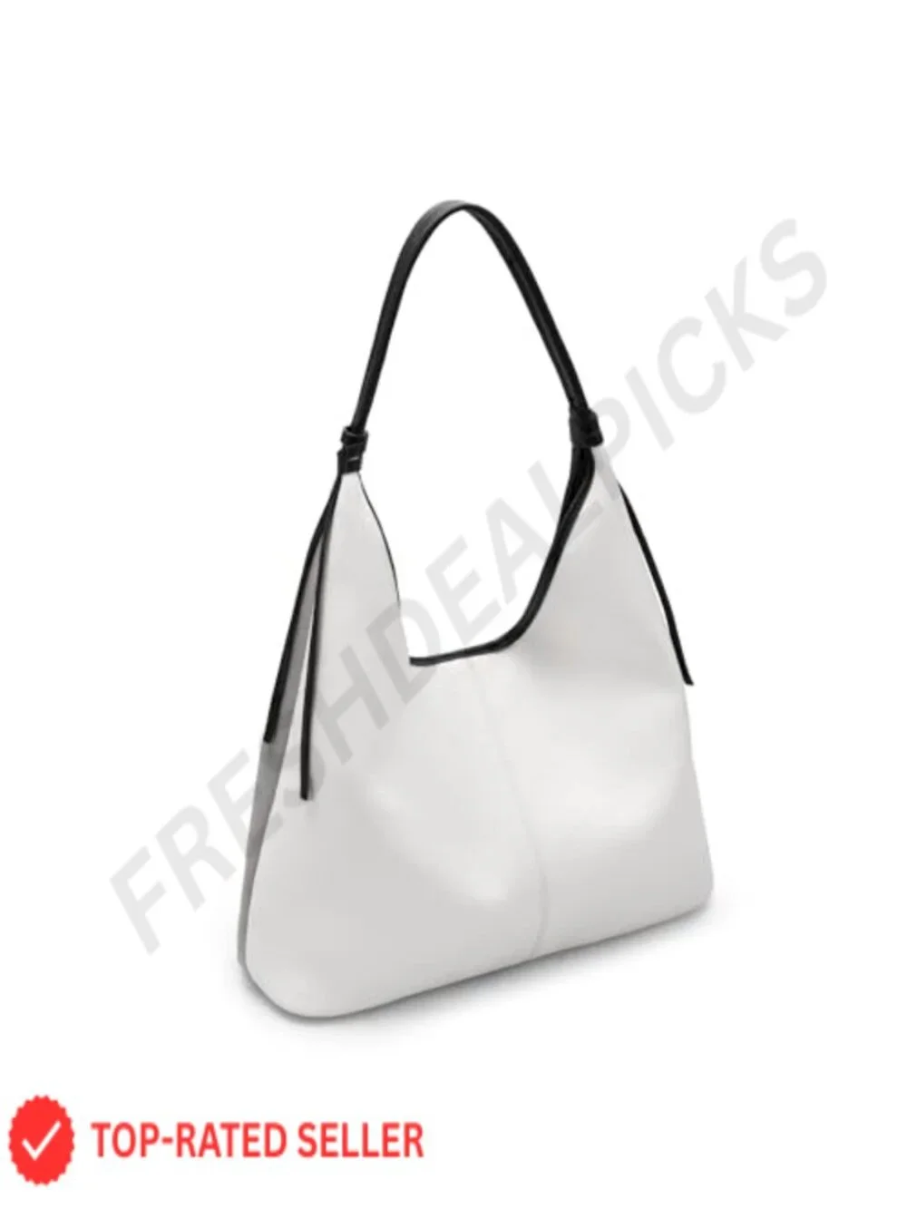 Genuine Leather Slouchy Hobo Bag Women Tassel Magnetic Closure Lightweight Tote